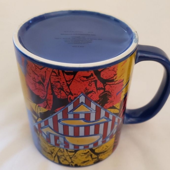 Superman “Americas Hero” Blue 16 Oz Coffee Mug/Cup - DC Comics - Extra Large - Picture 6 of 8